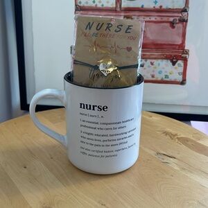 NURSE Mug with thank you bracelet